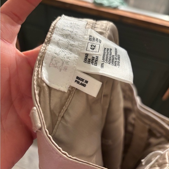 Escada Margaretha Ley Vintage NWT High Waisted 100% Lamb Leather Pants - Picture 7 of 9